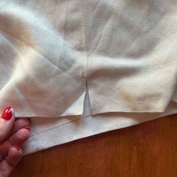 NWT Dolce Vita Off White Linen Blend Strapless Romper Sz XS - Picture 2 of 7